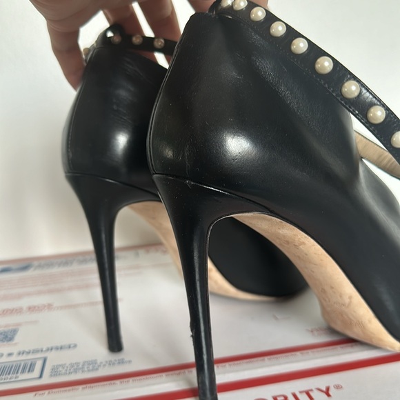 Jimmy Choo bootie heels with pearl detail - Picture 4 of 8